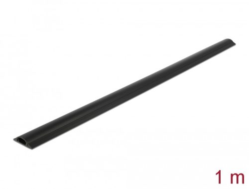 Delock Kábelcsatorna 30 x 8 mm - hossza 1 m, fekete
