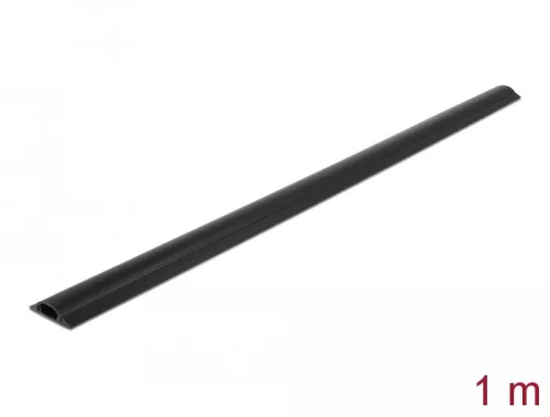 Delock Kábelcsatorna 30 x 8 mm - hossza 1 m, fekete (DL-20709)
