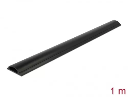 Delock Kábelcsatorna 50 x 12 mm - hossza 1 m, fekete (DL-20710)
