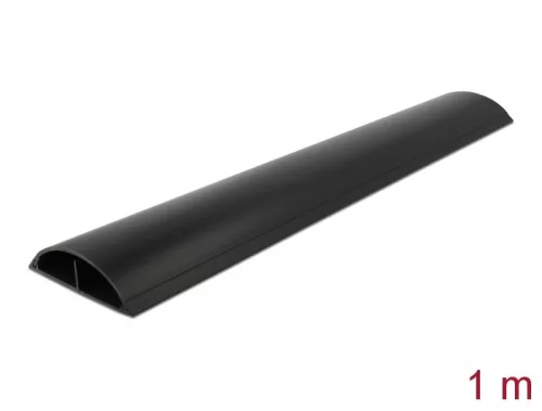 Delock Kábelcsatorna 89 x 21 mm - hossza 1 m, fekete (DL-20712)