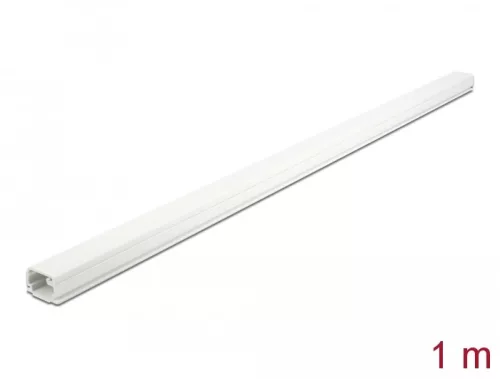 Delock Kábelcsatorna fedéllel 22 x 15 mm - hossza 1 m fehér (DL-20720)