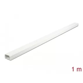   Delock Kábelcsatorna fedéllel 26 x 13 mm - hossza 1 m fehér (DL-20721)