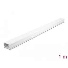  Delock Kábelcsatorna fedéllel 35 x 20 mm - hossza 1 m fehér (DL-20722)