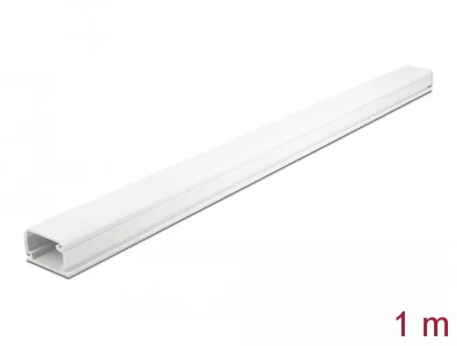 Delock Kábelcsatorna fedéllel 35 x 20 mm - hossza 1 m fehér (DL-20722)