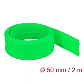   Delock Fonott kábelharisnya nyújtható 2 m x 50 mm zöld (DL-20759)