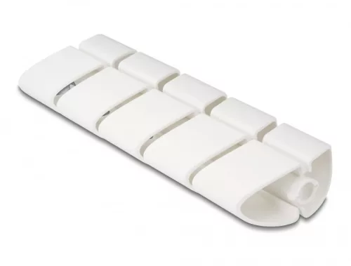 Delock 75 x 45 mm-es kábelcsatornához alkalmas foglalati elem, 5 db. ezüst fehér (DL-20803)