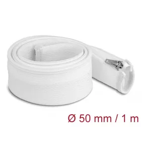   Delock Befont karmantyú zipzáras szorítóval hőállóság egészen 1 m x 50 mm-es fehér (DL-20823)