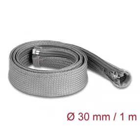   Delock Befont karmantyú zipzáras szorítóval hőállóság egészen 1 m x 30 mm-es szürke (DL-20825)