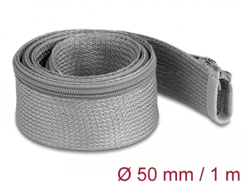 Delock Befont karmantyú zipzáras szorítóval hőállóság egészen 1 m x 50 mm-es szürke (DL-20826)