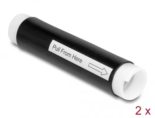 Delock hidegen zsugorodó cső 25 mm x 130 mm 2 db fekete (DL-20858)
