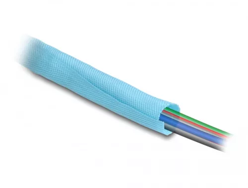 Delock Szőtt önzáródó karmantyú hőállóság egészen 5 m x 25 mm-es, kék (DL-20883)
