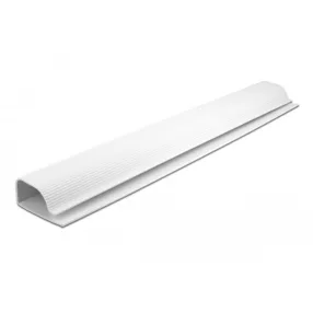   Delock Asztalalatti kábelcsatorna 57 x 25 mm foglalatú és 400 mm hosszú, 2 db. fehér (DL-20884)