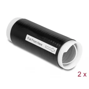   Delock hidegen zsugorodó cső 45 mm x 130 mm 2 db fekete (DL-20890)