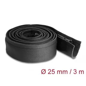   Delock Kábelbújtató neoprén hajlékony zipzárral 3 m x 100 mm fekete színű (DL-20914)