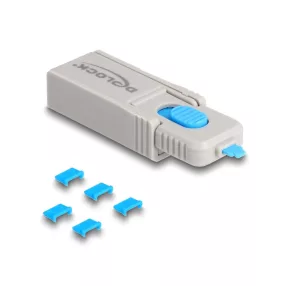   Delock Micro USB port blokkoló szet Micro USB anyához 5 db. + lezáró eszköz (DL-20925)