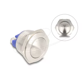   Delock Nyomógomb installáláshoz 19 mm 2 db. csavaros kapocs aktuátor nagyon domború (DL-22041)