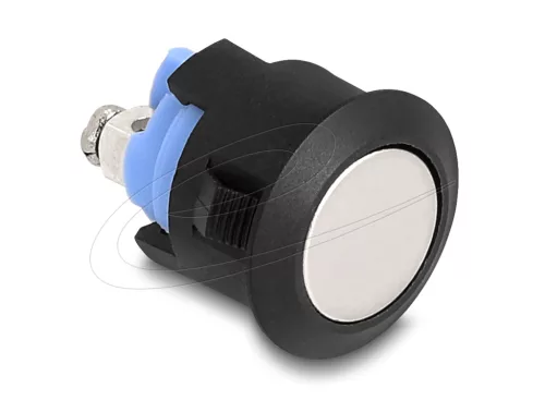 Delock Nyomógomb installáláshoz 16 mm 2 db. csavarhelyes működtető lapos műanyag zár a csomagban (DL-22043)