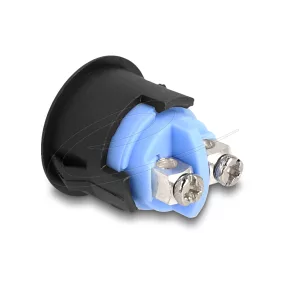   Delock Nyomógomb installáláshoz 16 mm 2 db. csavarhelyes működtető, domború műanyag zár a csomagban (DL-22044)