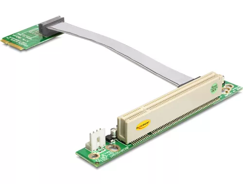 Delock emelő kártya, Mini PCI Express > PCI 32 Bit / 5 V, balos illesztés (DL-41359)