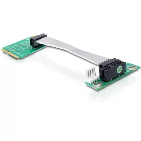   Delock emelőkártya Mini PCI Express > PCI Express x1, balos, 13 cm (DL-41370)