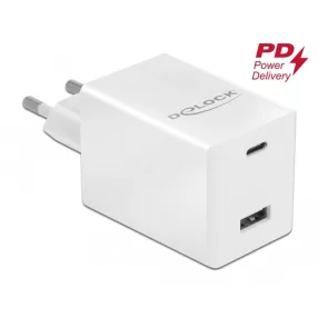   Delock USB töltő USB Type-C  PD 3.0 és A-típusú USB-hez 48 W teljesítménnyel (DL-41448)
