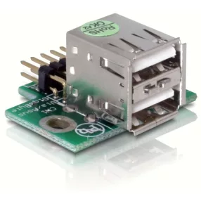   Delock USB Pinheader apa > 2x USB2.0 anya   fel (DL-41763)