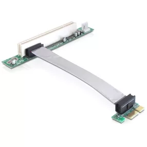   Delock PCIe Riser kártya x1 > PCI 32-Bit, 13cm-es kábellel (DL-41857)