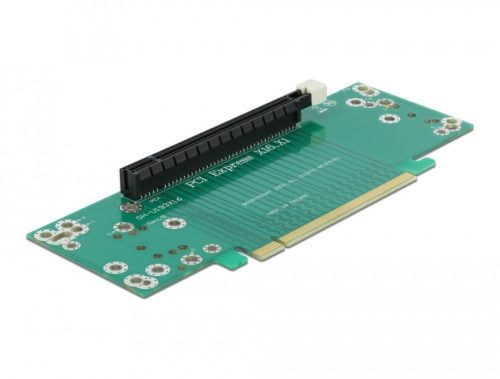 Delock Bővítőkártya PCI Express x16 - x16, bal oldali behelyezés - Csatlakozó magassága 53,9 mm