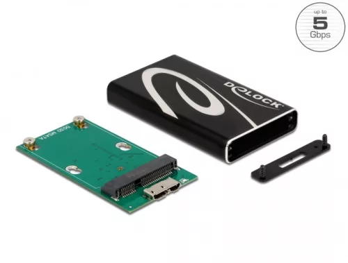 Delock Külső váz SuperSpeed USB mSATA SSD-hez (DL-42006)