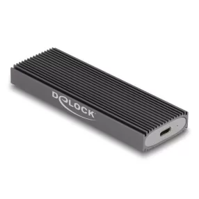   Delock Külső USB Type-C  kombinált ház M.2 NVMe PCIe vagy SATA SSD eszközhöz - szerszám mentes (DL-42019)