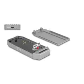   Delock M.2 NVMe SSD ház USB 40 Gbps   szerszámmentes (DL-42033)