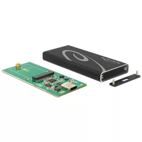   Delock külső burkolat M.2 SSD 42 mm > SuperSpeed USB 10 Gbps (USB 3.1 Gen 2) USB Type-C anya (DL-42572)