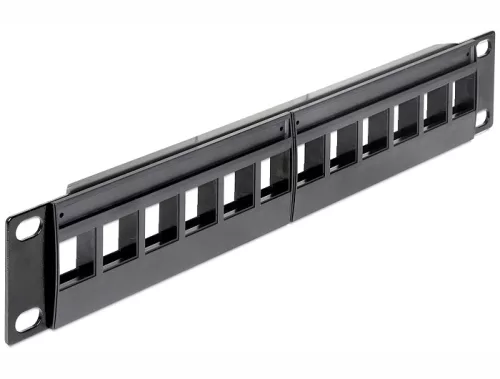 Delock 10" keystone patch panel, 12 portos (DL-43259)