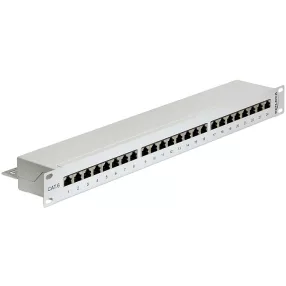 Delock 19  Patch Panel 24 portos Cat.6 szürke (DL-43300)