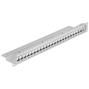   Delock 19" Keystone patch panel 24 portos szürke (DL-43302)