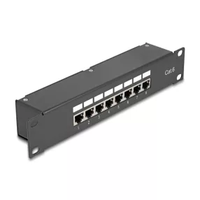   Delock 10  Kapcsolókészülékes patch panel 8 porttal Cat.6 (DL-43304)