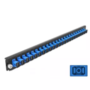   Delock 19  kötő doboz első panele 24 porttal SC Simplex kék (DL-43351)