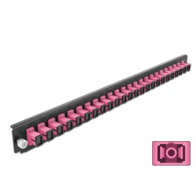   Delock 19  kötő doboz első panele 24 porttal SC Simplex ibolya (DL-43355)