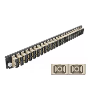   Delock 19  kötő doboz első panele 24 porttal SC Duplex bézs (DL-43365)