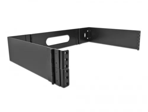 Delock 19  fali beszerelő rekesz összehajtható, 2U, fekete (DL-43376)