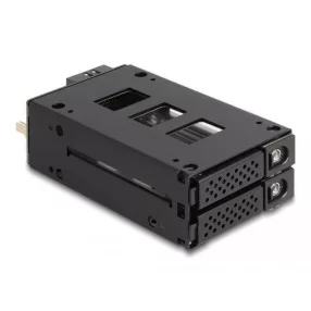   Delock Slim Mobil Rack 2 x 2.5  U.2 NVMe SSD-hez 5.25  kerettel (DL-47011)