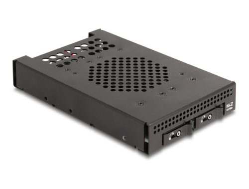 Delock 3.5  Mobil állvány 2 x M.2 NVMe SSD-hez Slim SAS SFF-8654 konnektorral