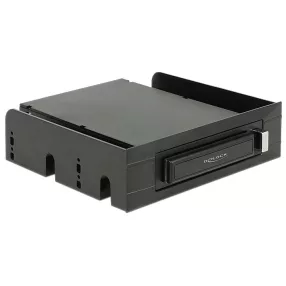   Delock 3.5  / 5.25  mobil rack 2.5  SATA-merevlemezekhez és SSD-khez (DL-47213)