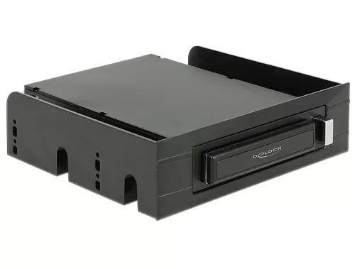 Delock 3.5  / 5.25  mobil rack 2.5  SATA-merevlemezekhez és SSD-khez (DL-47213)