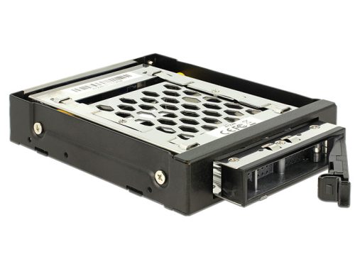 Delock 3.5 -os mobil rack 1 db 2.5 -os SATA / SAS HDD / SSD számára rezgés elleni védelemmel