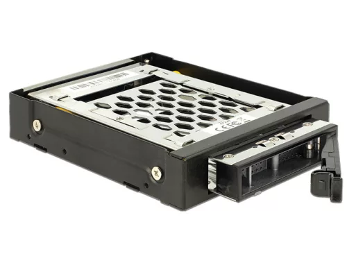Delock 3.5 -os mobil rack 1 db 2.5 -os SATA / SAS HDD / SSD számára rezgés elleni védelemmel (DL-47228)
