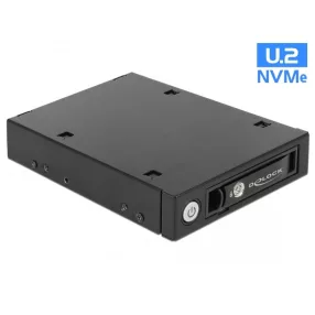   Delock 3.5  hordozható keret 1 db. 2.5  U.2 NVMe SSD vagy SATA / SAS HDD / SSD-hez (DL-47232)