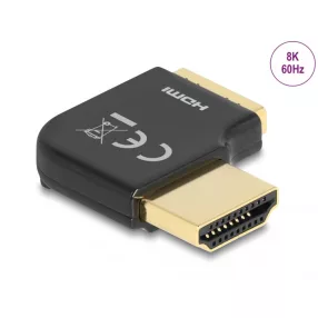   Delock HDMI adapter apa - anya 90 fok jobbra hajlítva 8K 60 Hz fém (DL-60015)