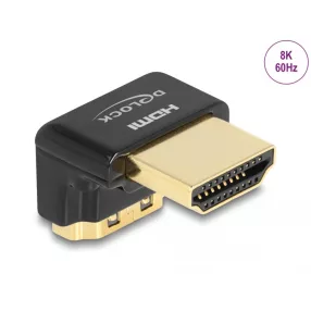   Delock HDMI adapter apa - anya 90 fok lefelé néző csatlakozódugóval 8K 60 Hz fém (DL-60016)
