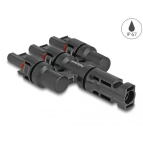 Delock DL4 napkonnektorok 1 x apa - 3 x anya (DL-60024)
